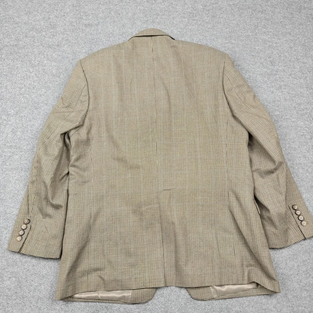 Lauren Ralph Lauren Blazer Mens 42S Brown Check Tweed Sport Coat Jacket Classic